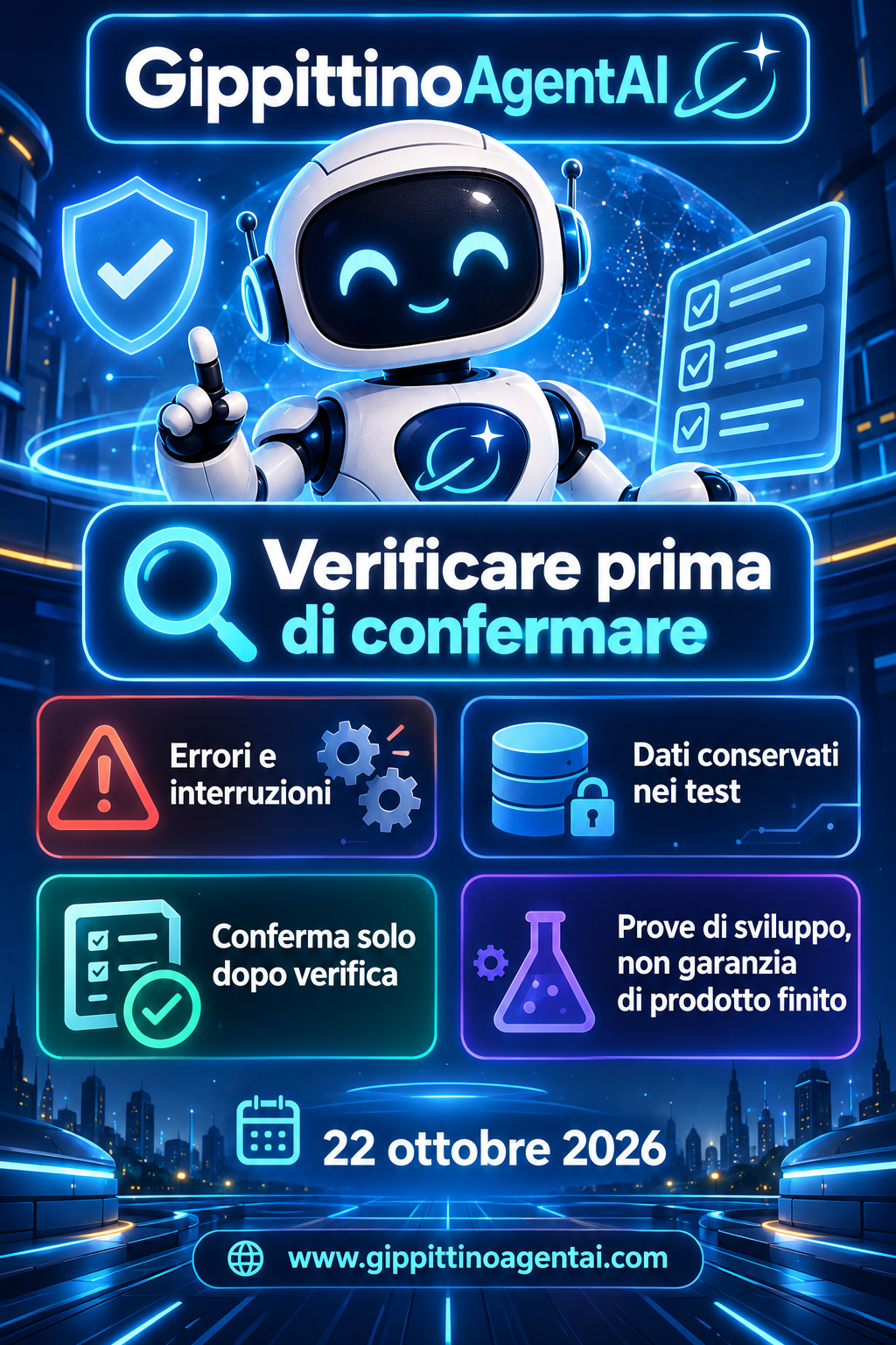 Verifiche di sviluppo su errori e interruzioni